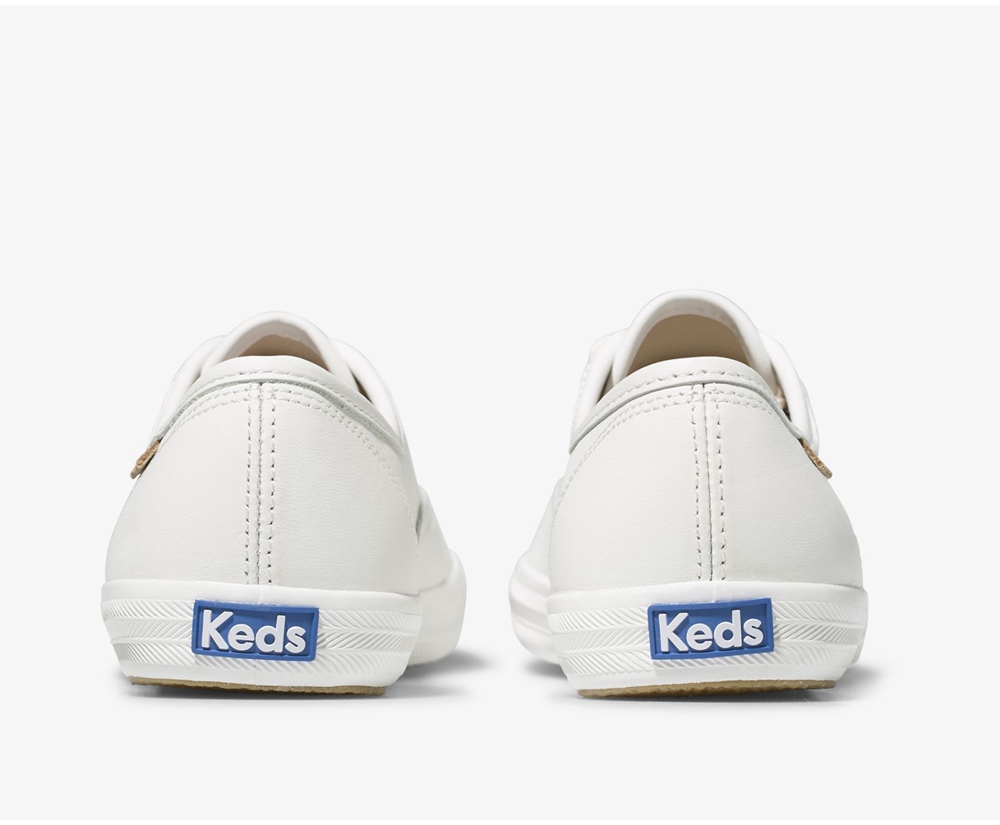 Tenis Keds Mujer Blancos - Champion Luxe Cuero - 7492-GFXAY